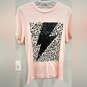 Amazon Cheetah Print Light Pink Shirt